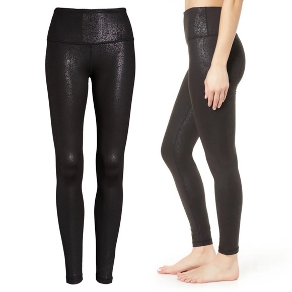 ZELLA Live In Metallic Print High Waist Legging Black Reptile Impression Print - Picture 2 of 12